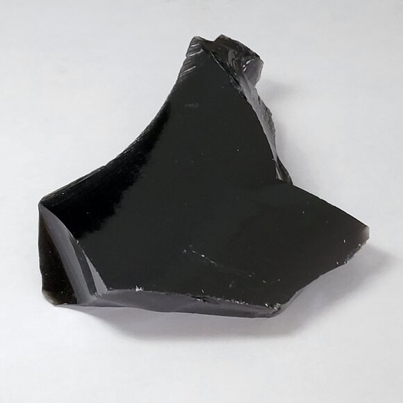 Black Obsidian Volcanic Glass Raw - Picture 1 of 8